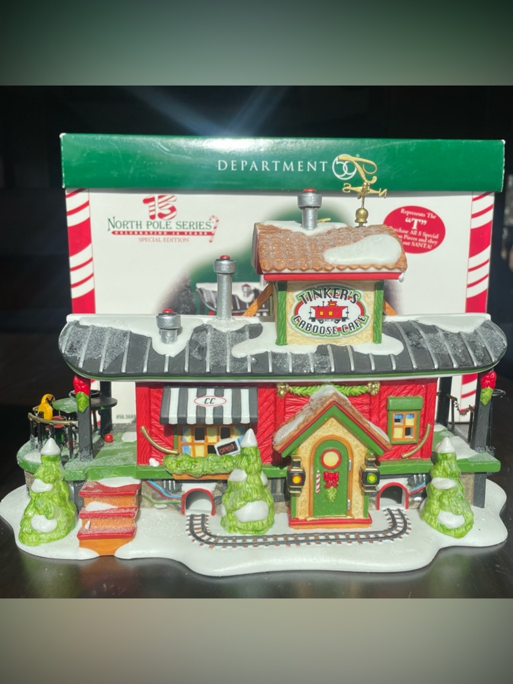 Department 56 15 North Pole Series Tinker's Caboose Cafe T Special Edition 56896